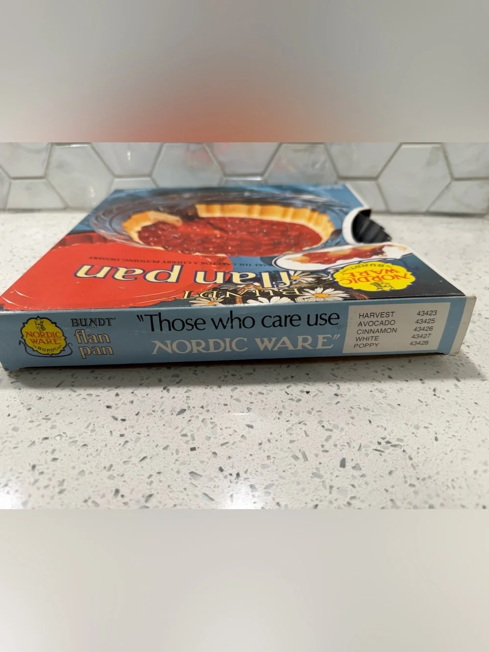 Nordicware Vintage Flan Bundt Pan Original Box & Booklet 1970’s Vintage